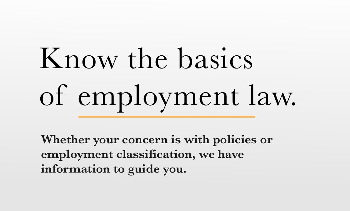 Employment Law Page