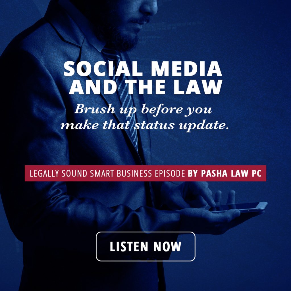 Listen to podcast episode on social media and the law